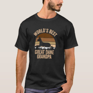 T-shirt Meilleur Grand-Père Great Dane Drôle Great Dane G