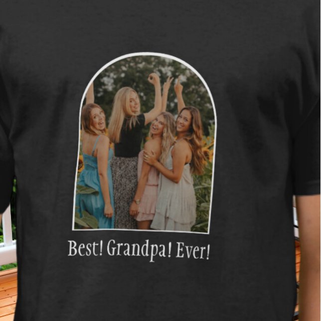 T-shirt Meilleur Grand-Père Jamais ! Family Photo heart Cu (Créateur téléchargé)