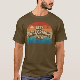 T-shirt Meilleur Grand-Père Jamais Hommes Coucher de solei