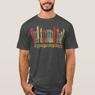 T-shirt Meilleur Grand-Père Jamais Papa Pères Guitare