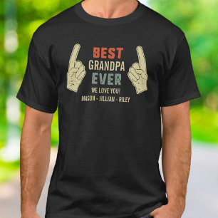 T-shirt Meilleur Grand-Père jamais Pointeur Doigt Grand-En