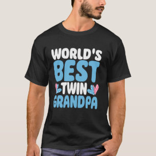 T-shirt Meilleur grand-père jumeau du monde