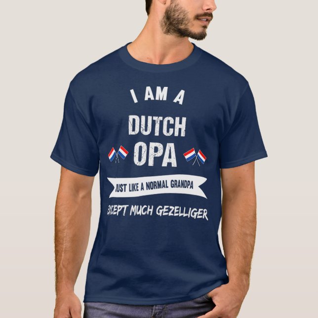 T-shirt Meilleur grand-père néerlandais Grand Opa (Devant)