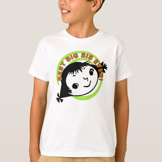 T-shirt Meilleur Grand Sis Rétro (Devant)