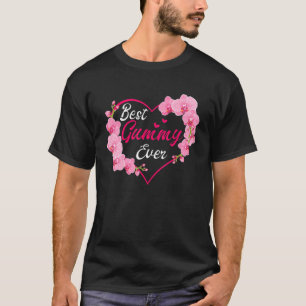 T-shirt Meilleur Gummy toujours Flower Blessé Grand-mère F