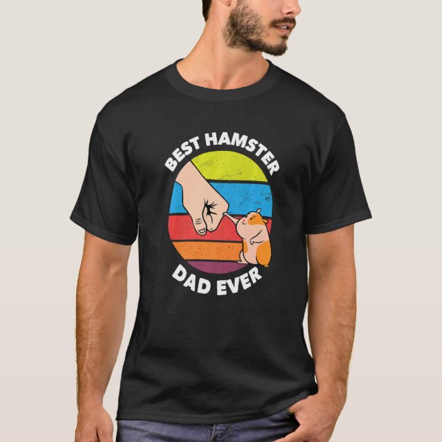 T-shirt Meilleur Hamster Papa Jamais Hamster (Devant)