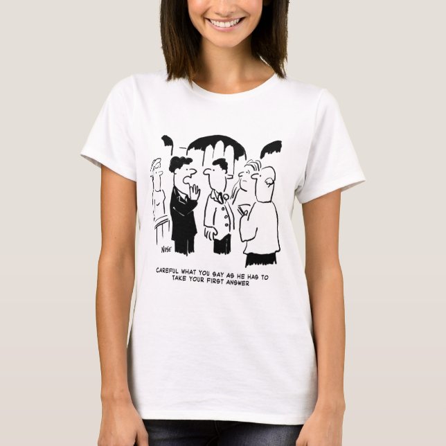 T-shirt Meilleur Homme Avertissement à l'Époux. Vicaire dr (Devant)