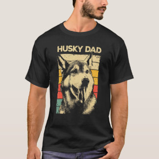 T-shirt Meilleur Husky pour papa hommes chien de compagnie