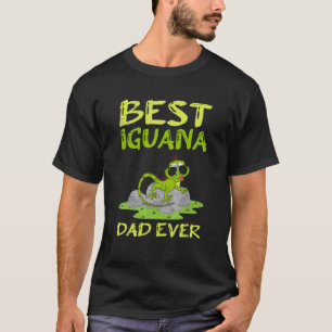 T-shirt Meilleur Iguana Papa Jamais Lizard Pet Fête des pè