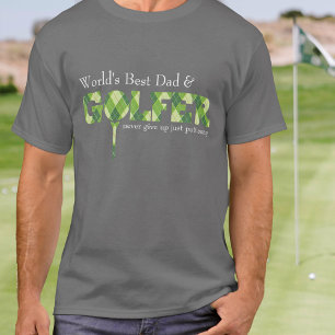 T-shirt Meilleur Jacquard de tee-shirt vert à motif papa G