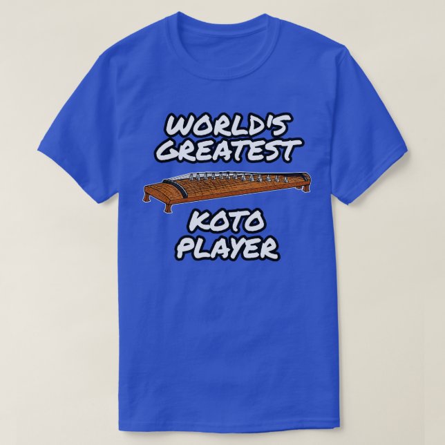 T-shirt Meilleur joueur de Koto dans le monde Musicien jap (Design devant)