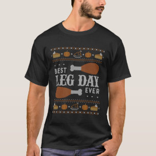 T-shirt Meilleur Jour de la Jambe de Thanksgiving