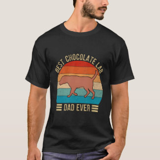 T-shirt Meilleur laboratoire de chocolat Papa Jamais Labra