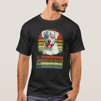 T-shirt Meilleur Labrador Retriever Papa de tous les temps