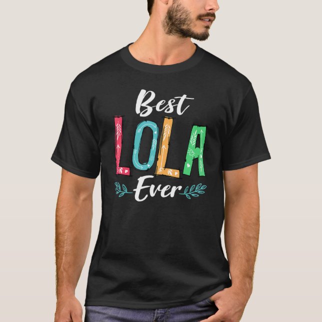 T-shirt Meilleur Lola Jour des Mères Costume Grand-mère Na (Devant)