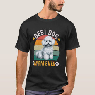 T-shirt Meilleur Maltais Poodle Chien Maman Jour Drôle Chi