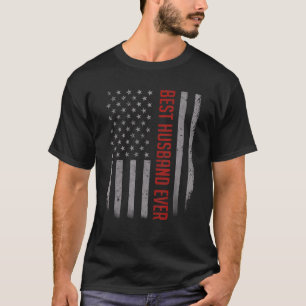 T-shirt Meilleur mari de tous les temps Drapeau américain