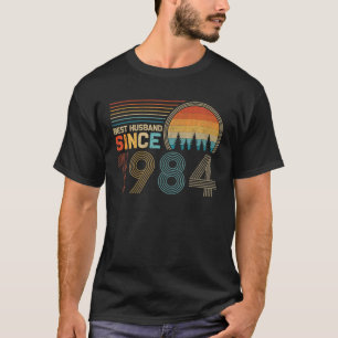 T-shirt Meilleur Mari depuis 1984 mignon 39ème Mariage Ann
