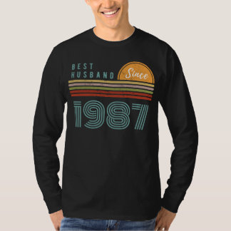 T-shirt Meilleur Mari depuis 1987 Drôle Tee - Cadeau idéal