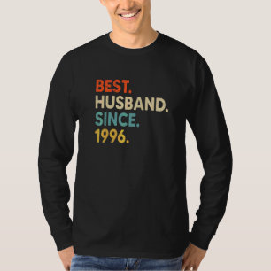 T-shirt Meilleur Mari depuis 1996 26e anniversaire de Mari