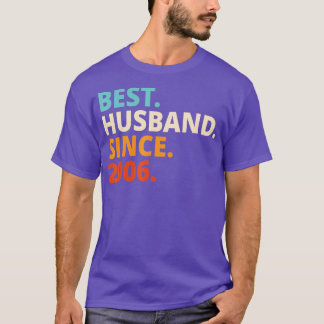 T-shirt Meilleur Mari depuis 2006 16e anniversaire de mari