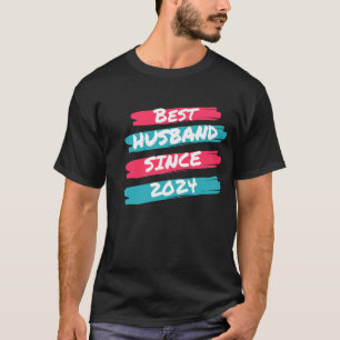 T-shirt Meilleur Mari depuis 2024 1er anniversaire de Mari