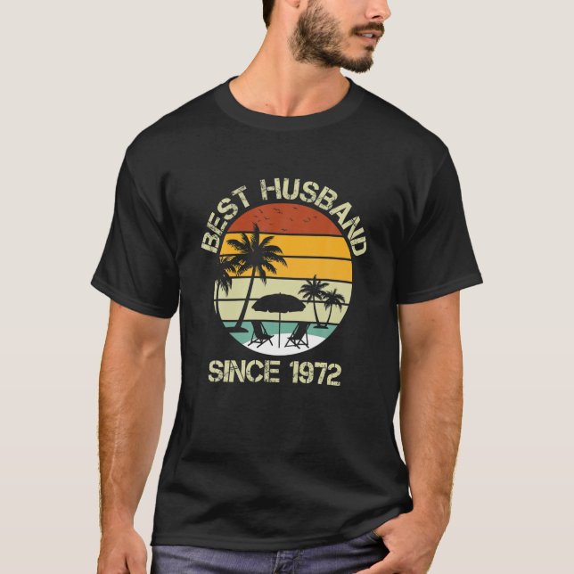 T-shirt Meilleur Mari Homme Depuis 1972 50E Mariage Annive (Devant)