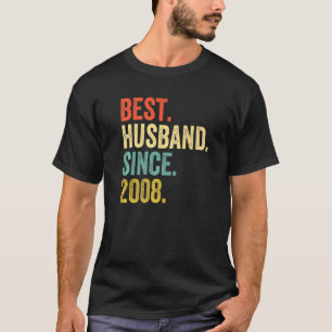 T-shirt Meilleur Mari Homme depuis 2008 14ème Mariage Anni
