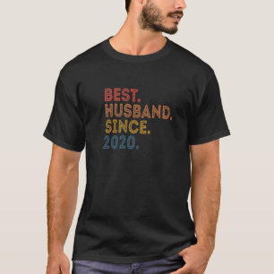 T-shirt Meilleur Mari Homme Depuis 2020 Vintage 1Er Mariag