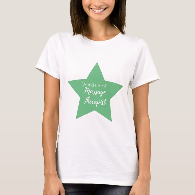 T-shirt Meilleur massothérapeute au monde (Devant)