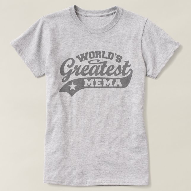 T-shirt Meilleur Mème du monde (Design devant)