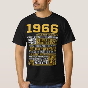 T-shirt Meilleur né en 1966 Faits pour les hommes, les fe