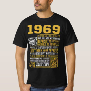 T-shirt Meilleur né en 1969 Faits pour les hommes, les fe