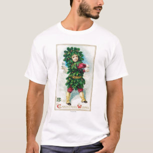 T-shirt Meilleur Noël souhaite l'homme dans le manteau à