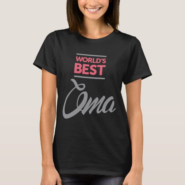 T-shirt Meilleur Oma du monde (Devant)