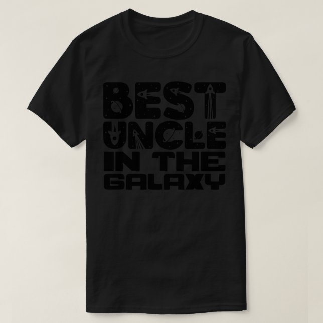 T-shirt Meilleur Oncle Dans La Galaxie 2 (Design devant)