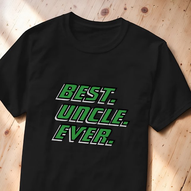 T-shirt Meilleur Oncle du Monde Course Moderne (Créateur téléchargé)