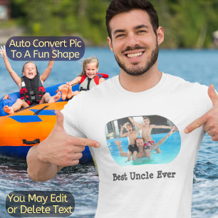 T-shirt Meilleur oncle jamais amusant Cool unique texte pe