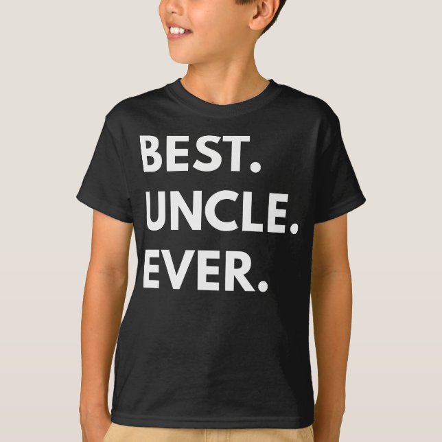 T-shirt Meilleur Oncle jamais - Chemises de famille mince (Devant)