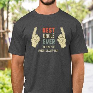 T-shirt Meilleur Oncle jamais pointé des noms des grands