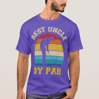 T-shirt Meilleur oncle par le golf rétro vintage