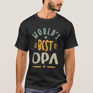 T-shirt Meilleur Opa au monde pour hommes - Don Père Grand