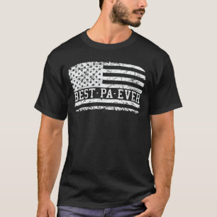 T-shirt Meilleur Pa Ever Us Drapeau Grand-père Fête des pè