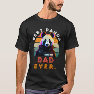 T-shirt Meilleur Panda Papa jamais Cyberpunk Panda