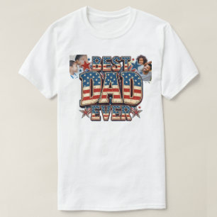 T-shirt Meilleur papa américain tendance design