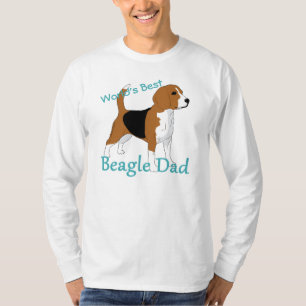 T-shirt Meilleur Papa Beagle au Monde Personnalisé