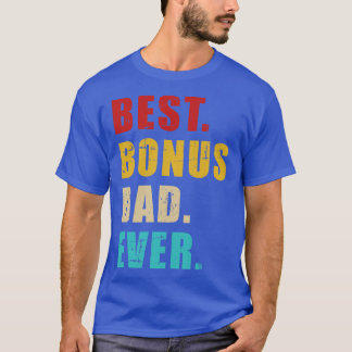 T-shirt Meilleur papa bonus jamais vintage rétro