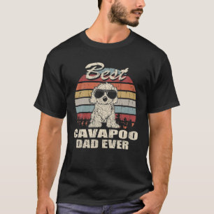 T-shirt Meilleur Papa Cavapoo Jamais Vintage Retro Chien P