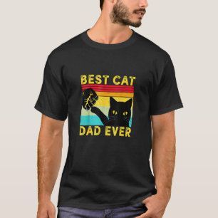 T-shirt Meilleur Papa Chat du Monde Fist Bump Vintage Fath