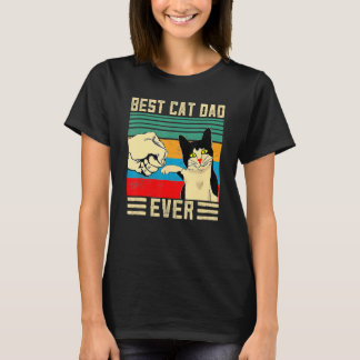 T-shirt Meilleur papa chat du monde Papa chat Fête des p